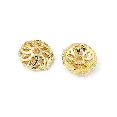 Brass Bead Caps KK-V015-20G-01-1