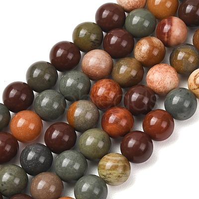 Natural Gobi Agate Mongolia Colorful Jade Beads Strands GG-CBA3173-A01-10mm-1