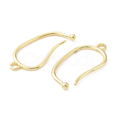 Brass Earring Hooks KK-R149-23G-1