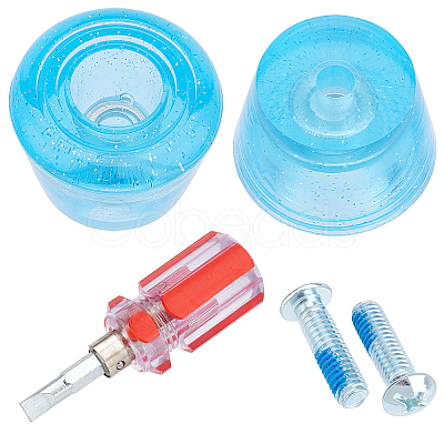 Roller Skate Toe Stops AJEW-GF0004-34C-1