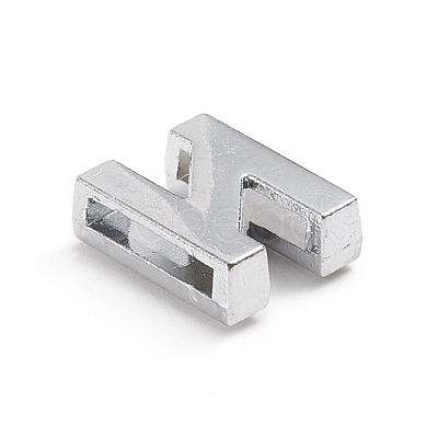 Alloy Slide Charms ALRI-WH0005-09N-P-1