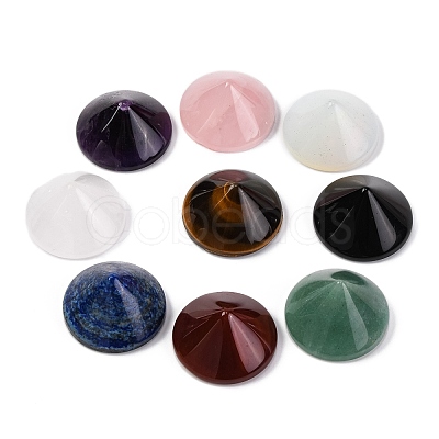 Natural & Synthetic Mixed Gemstone Cabochons G-Q184-01-1
