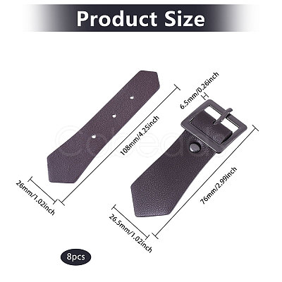 Zinc Alloy & Imitation Leather Buckle Clasps FIND-CA0010-43-1
