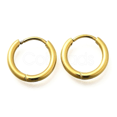 304 Stainless Steel Hoop Earrings for Women EJEW-M068-15K-G-1