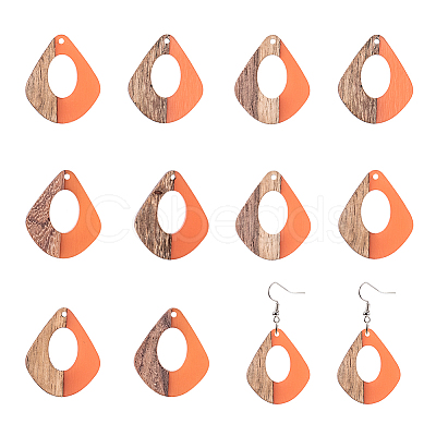 Resin & Wood Pendants RESI-OL0001-08C-1