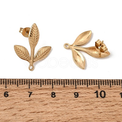 304 Stainless Steel Stud Earring Findings SA-CBAA9A2-02G-01-1