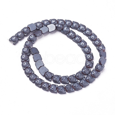 Non-magnetic Synthetic Hematite Kitten Beads Strands G-F613-15-1