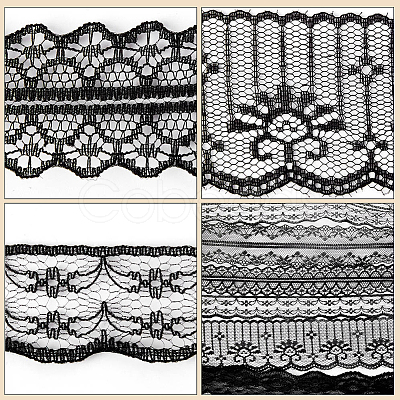 Gorgecraft 9 Styles Polyester Lace Trim OCOR-GF0002-56-1