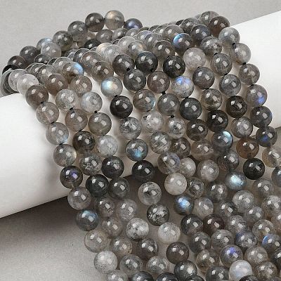 Natural Labradorite Beads Strands G-Z133-A01-7mm-02-1