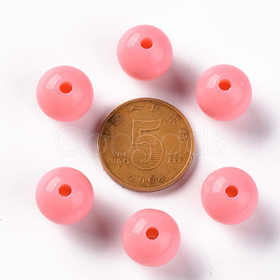 Opaque Acrylic Beads X-MACR-S370-C10mm-A04-1