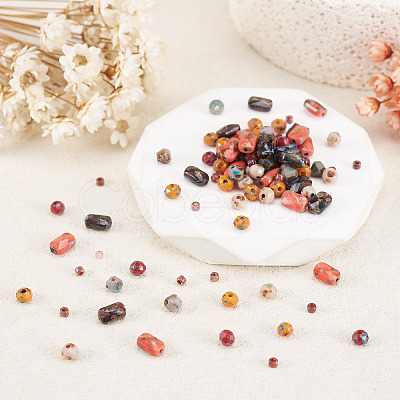 140Pcs 7 Styles Glass Seed Beads Sets SEED-TAD0001-04-1