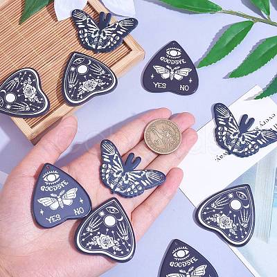 15Pcs 3 Styles Halloween Printed Opaque Acrylic Pendants SACR-SZ0001-18-1