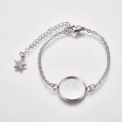 Tarnish Resistant 304 Stainless Steel Bracelet Making STAS-L248-006P-1