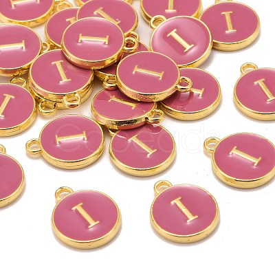 Golden Plated Alloy Enamel Charms X-ENAM-S118-08I-1