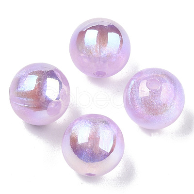 ABS Plastic Imitation Pearl Beads PACR-N013-01B-06-1