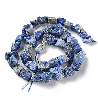 Raw Rough Natural Lapis Lazuli Beads Strands G-B065-C03-1