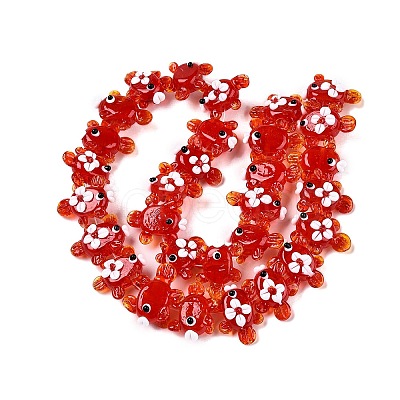 Handmade Lampwork Bumpy Beads Strands LAMP-T021-25H-1
