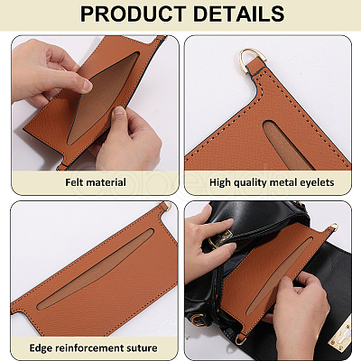 Microfiber Cloth Bag Organizer Inserts DIY-CL0001-78C-1