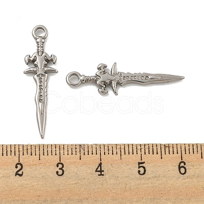 Non-Tarnish 304 Stainless Steel Pendants STAS-O004-06D-P-1