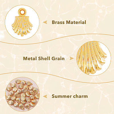 Brass Charms KK-HY0003-32-1