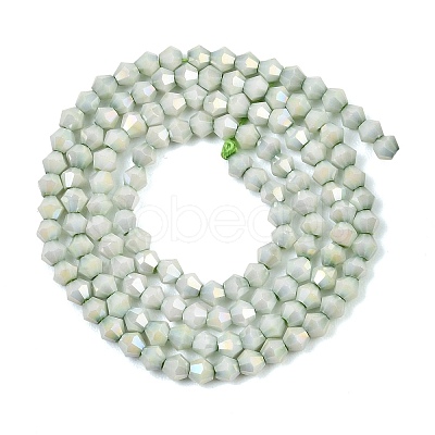 Electroplate Bicone Glass Beads Strands GL-T021-2.5x3mm-16-19-1