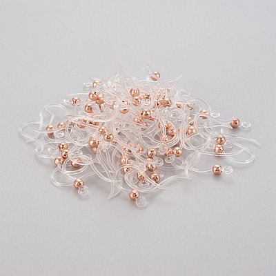 Eco-Friendly Plastic Earring Hooks STAS-K203-03RG-1