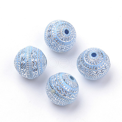 Plating Acrylic Beads X-PACR-Q115-18-1