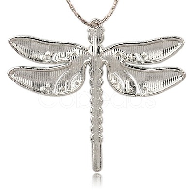 Alloy Enamel Dragonfly Big Pendants X-ENAM-L034-01P-1