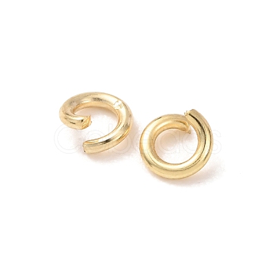 Brass Open Jump Rings KK-G604-08G-20-1