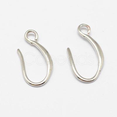 Brass Earring Hooks KK-F714-06S-1