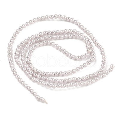 Electroplated Shell Pearl Beads Strands BSHE-G041-2mm-06-1