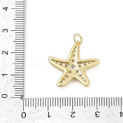 Brass Micro Pave Cubic Zirconia Pendants KK-U058-11G-1