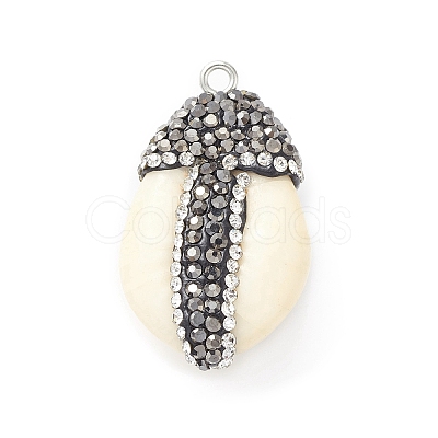 Natural Sea Shell Pendants SHEL-F005-10B-1