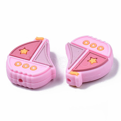 Food Grade Eco-Friendly Silicone Focal Beads SIL-N002-12-1