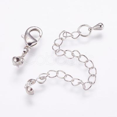 Long-Lasting Plated Brass Chain Extender KK-F711-11P-1