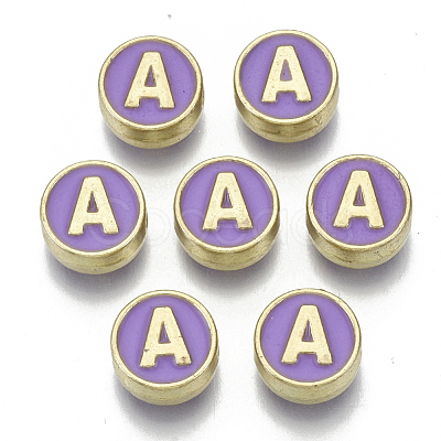 Alloy Enamel Beads ENAM-S122-028A-NR-1