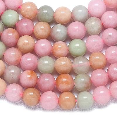 Natural Malaysia Jade Beads Strands G-B165-C06-6mm-1