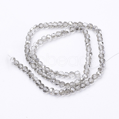 Electroplate Glass Beads Strands X-EGLA-J042-4mm-15-1