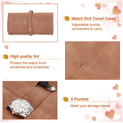 5-Slot Lint Watch Storage Bags DIY-WH0430-782-1