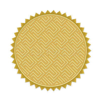 Plastic Self Adhesive Gold Foil Embossed Stickers DIY-WH0211-026-1