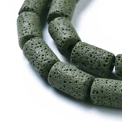 Natural Lava Rock Beads Strands G450-BM-1