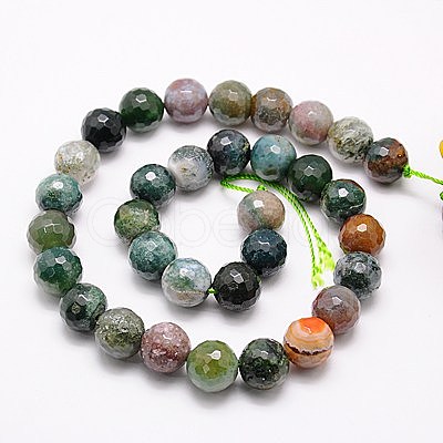 Natural Indian Agate Beads Strands X-G-G542-8mm-19-1