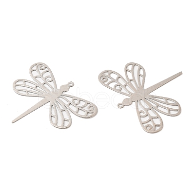 Long-Lasting Plated Brass Filigree Pendants KK-K336-34P-1