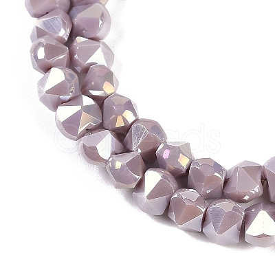 Electroplate Glass Beads Strands EGLA-B009-05A-09-1