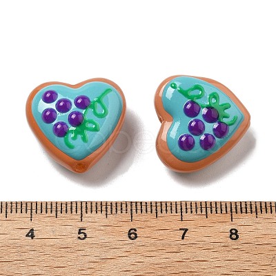 Baking Paint Glass Enamel Beads LAMP-V001-06F-1