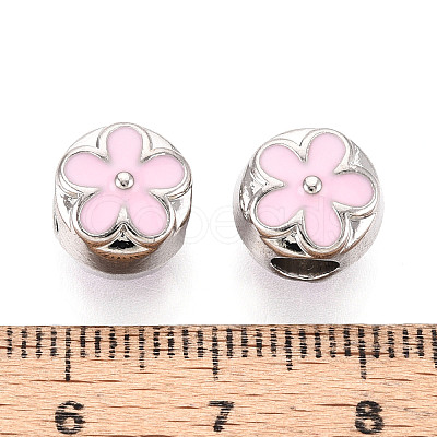 Alloy Enamel European Beads FIND-N011-05P-1