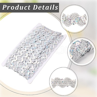 2Pcs Polyester Paillette Beads OCOR-CP0001-31B-1