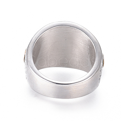 304 Stainless Steel Wide Band Rings RJEW-D073-02-ASG-1