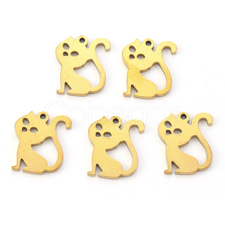 PVD Vacuum Plating 304 Stainless Steel Charms X-STAS-N092-69G-1