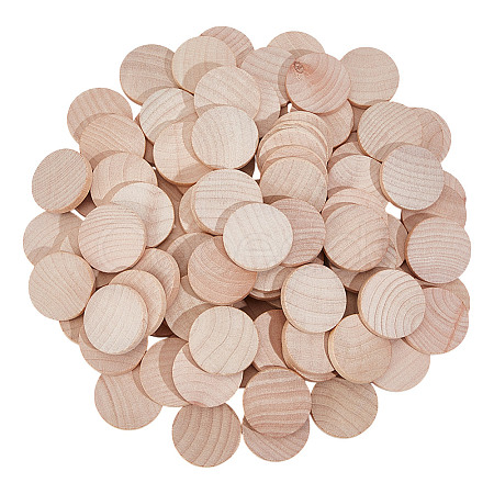 150Pcs 3 Bags Undyed Wood Cabochons WOOD-DR0001-06A-1